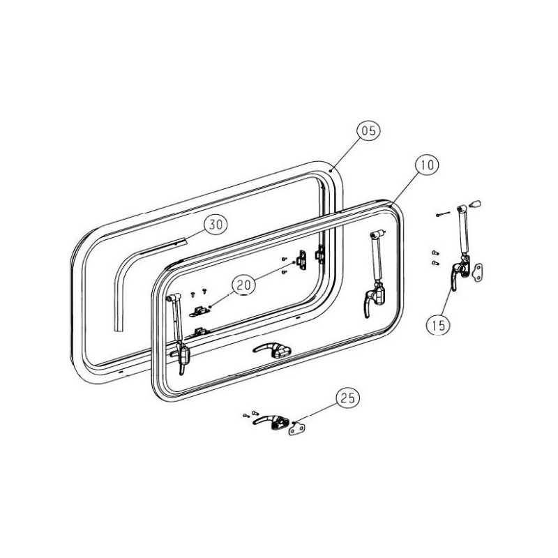 Bouton De Remplacement Pour Fenêtre De Camping-car - Plastique Noir - Pour Réglage Ventilation Et Sécurité - Lot De 1