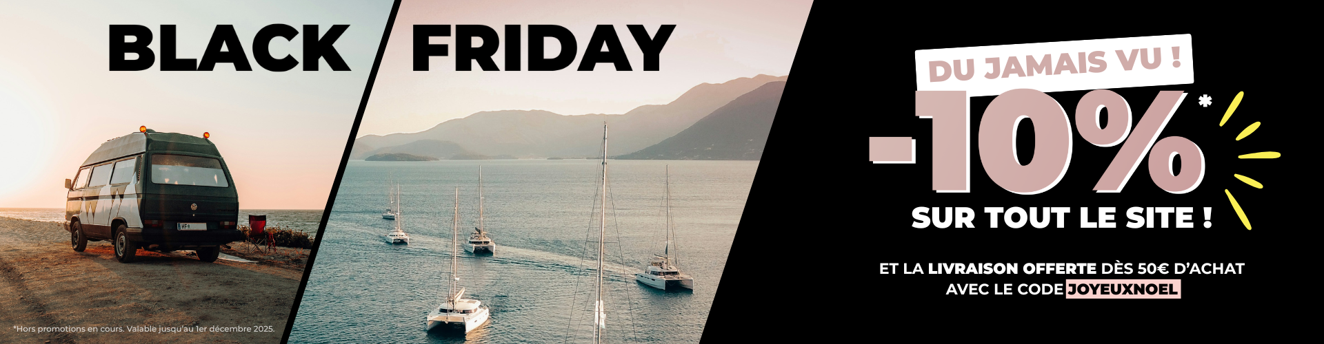 Black Friday H2R Equipements - Vans, bateaux, camping car
