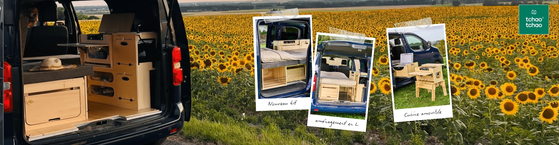 Kit amenagement en L tchao Tchao van fourgon