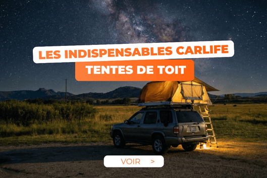 Tente de toit sur une voiture