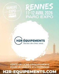 H2R Equipements présent au salon vanlife expo à Rennes les 11 et 12 avril 2026