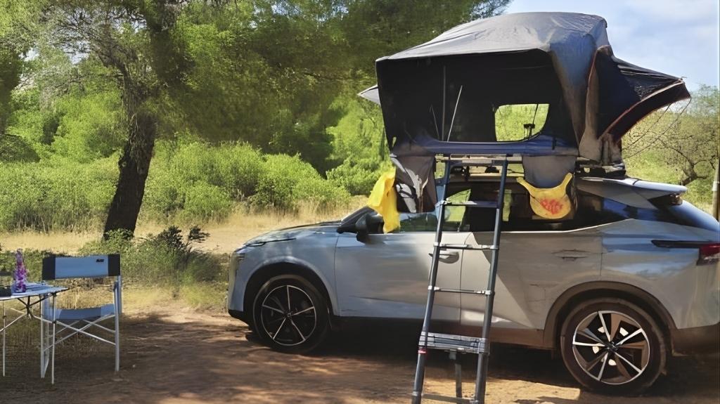 tente de toit satr night soplair camping en voiture ou van aménagé
