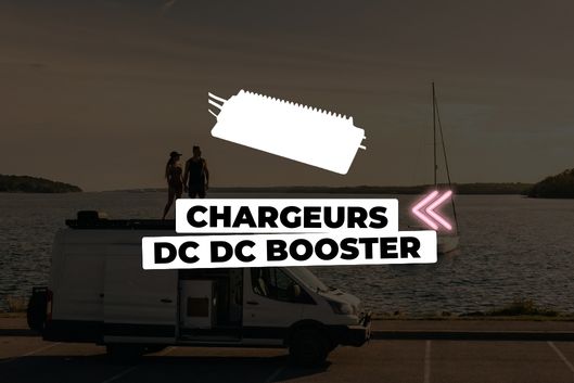 promotion sur les chargeurs DC DC booster pour van fourgon camping car bateaux