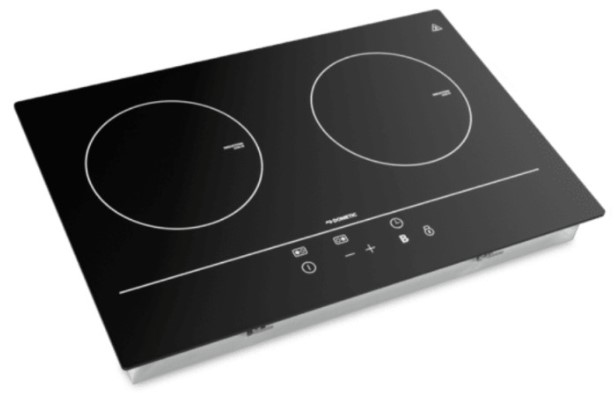 Plan de cuisson surface verre - inducation 230V 2 surface - à encastrer pour van, caravne et camping-car - DOMETIC CVI1525